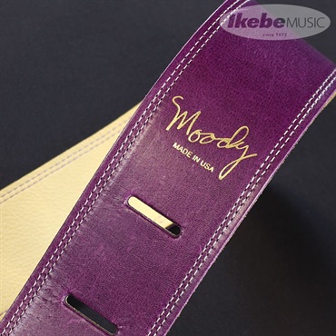 Moody Leather-Leather 2.5inch Standard Tail [Purple-Cream] 画像2