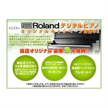 Roland 【7月中旬以降据付予定】HP704-WHS(ホワイト)(当店限定・3年保証) (豪華特典つき)　(古い電子ピアノ無料引取)　(全国配送設置無料/沖縄・離島除く) (電子ピアノ) 画像3