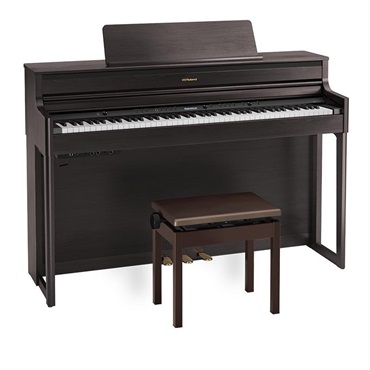 Roland HP704-DRS（ダークローズウッド調仕上げ）(当店限定・3年保証)(豪華特典つき)(古い電子ピアノ無料引取)(全国配送設置無料/沖縄・離島除く)(電子ピアノ) 画像1