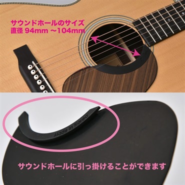 Tim Bud Free Picking 着脱式ピックガード [Sタイプ／BK(ブラック)] 画像2