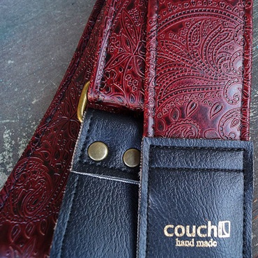Couch Guitar Strap Paisley Oxblood 画像1
