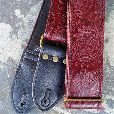 Couch Guitar Strap Paisley Oxblood 画像3