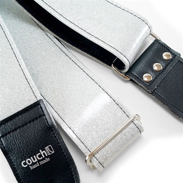 Couch Guitar Strap Silver Sparkle Luggage 画像1