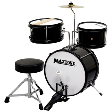 MAXTONE MX-60 BLK [ジュニアドラムセット / ブラック]【お取り寄せ商品】【キッズにもおすすめ！】 画像1