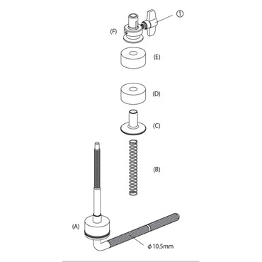 TAMA LHH [Closed Hi-Hat L-ROD] 画像1