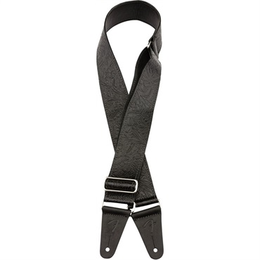 Fender USA 【夏先取り大特価セール】Tooled Leather Guitar Strap， 2inch (Black) (#0996970006) 画像2
