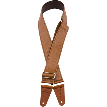 Fender USA 【夏先取り大特価セール】TOOLED LEATHER GUITAR STRAP. 2 (Brown) (#0996970000) 画像2