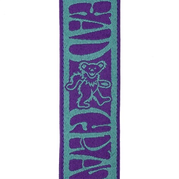 D’Addario Grateful Dead Woven Strap Dancing Bears (Teal/Purple)[50GD03] 画像1