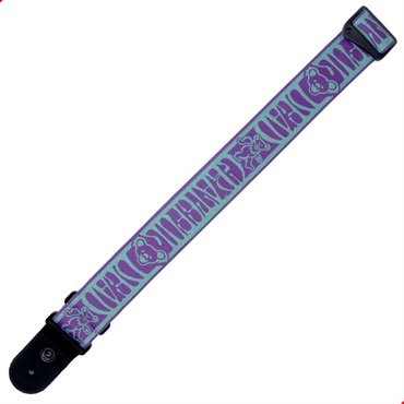 D’Addario Grateful Dead Woven Strap Dancing Bears (Teal/Purple)[50GD03] 画像2