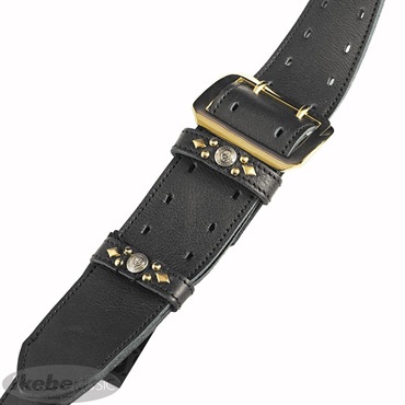 MODERN PIRATES 50mm Width Soft Leather Guitar Strap/Standard [MPGS-50WSLS]　(金具/ゴールド) 画像1