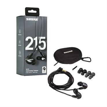 SHURE SE215-K-A(トランスルーセントブラック)(国内正規品2年保証)(有線イヤフォン)(シュア) 画像1