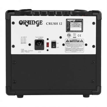 Orange 【入門者応援！練習用ギターアンプセレクト】Crush 12 Black（オレンジ） 画像3