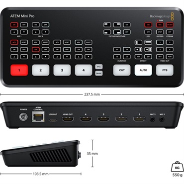 Blackmagic Design ATEM Mini Pro【在庫僅少・完売の際はお取り寄せ/納期未定】 画像1