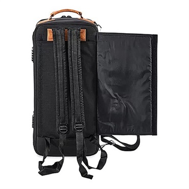 GARD BAGS ガードバッグス / エリート シリーズ 4-ECSK トランペット用 ダブル コンパクト ケース / ブラック コーデュラ ナイロン・ブラウン レザー トリム 画像2