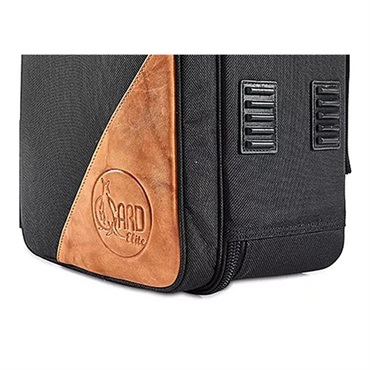 GARD BAGS ガードバッグス / エリート シリーズ 4-ECSK トランペット用 ダブル コンパクト ケース / ブラック コーデュラ ナイロン・ブラウン レザー トリム 画像4