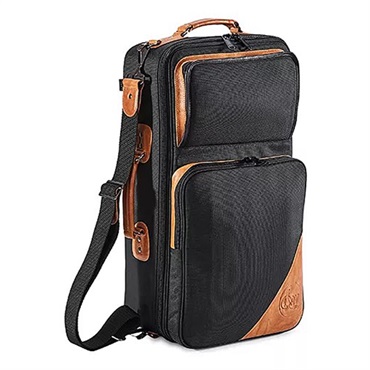 GARD BAGS ガードバッグス / エリートシリーズ 5-ECSK トランペット用トリプル ケース / ブラック コーデュラ ナイロン・ブラウン レザー トリム 画像1