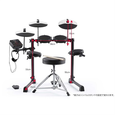 ALESIS Debut Kit [キッズ向け電子ドラムセット] 【キッズにもおすすめ！】 画像2