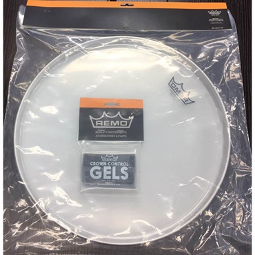 REMO 114BASA/TW-GEL [Coated Ambassador & Snare Side Twin Pack w/Crown Control Gel] 画像1