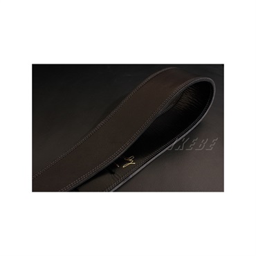 Moody Handmade Leather Straps Leather & Leather Series 2.5inch Standard Tail 【 Black / Black 】 画像1