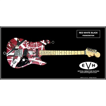 OFFICIAL EDWARD VAN HALEN MINI GUITARS EVH MINI GUITARS(Red-White-Black)Frankenstein [オフィシャル・ミニチュアEVHレプリカ・ギター] 画像7