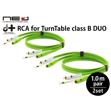 Oyaide d+RCA for Turntable classB DUO(1mペア×2セット)(ターンテーブル専用RCAケーブル) 画像3