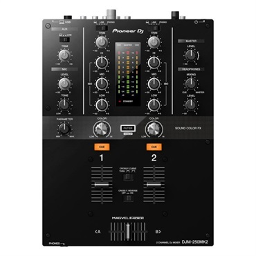 Pioneer DJ DJM-250MK2 + コントロールヴァイナルRB-VD2-CL+ UDG製 USBタイプC-BケーブルSET  【rekordbox対応 2ch DJミキサー】 画像1