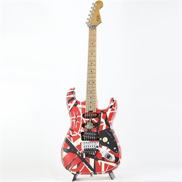 EVH Striped Series Frankenstein Frankie (Red with Black Stripes Relic/Maple) 画像1