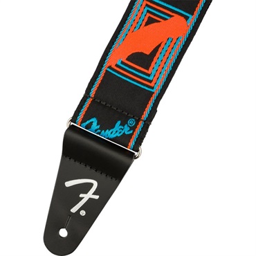 Fender USA NEON MONOGRAMMED STRAP (BLUE/ORANGE) (#0990681302) 画像1