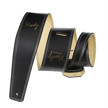 Moody Leather-Leather 2.5inch Standard Tail [Black-Cream] 画像1