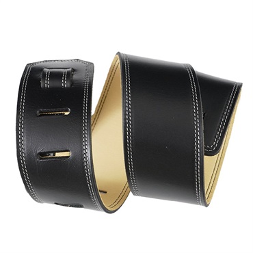 Moody Leather-Leather 2.5inch Standard Tail [Black-Cream] 画像2