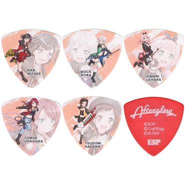 ESP ESP×バンドリ！ガールズバンドパーティ！キャラクターピック Afterglow Character Pick Ver.3 ※5枚セット(5種類各1枚) 画像1