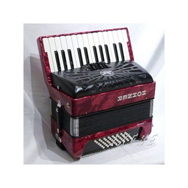 Hohner (アコーディオン専門店・出荷前検品発送)Bravo II 48 RED レッド  HOHNER ホーナー アコーディオン 入門向け ピアノ式 26鍵盤 小型 画像1