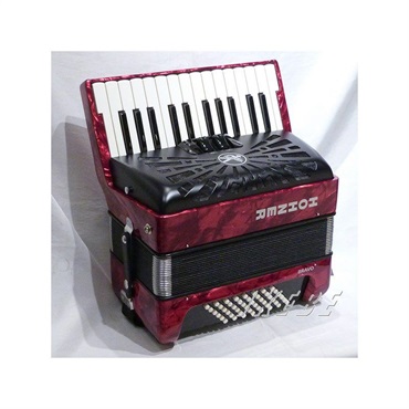 Hohner (アコーディオン専門店・出荷前検品発送)Bravo II 48 RED レッド  HOHNER ホーナー アコーディオン 入門向け ピアノ式 26鍵盤 小型 画像2