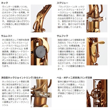 Wood Stone 【生産終了】アルトサックス ウッドストーン WSA-VL-WOF New Vintage 【調整&セットアップ後出荷】【5年間キーバランス調整無料】 画像2