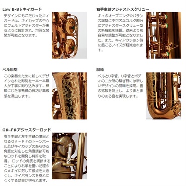 Wood Stone 【生産終了】アルトサックス ウッドストーン WSA-VL-WOF New Vintage 【調整&セットアップ後出荷】【5年間キーバランス調整無料】 画像3