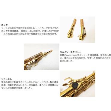 Wood Stone ソプラノサックス WOOD STONE ウッドストーン WSS-HG GL 【調整&セットアップ後出荷】【5年間キーバランス調整無料】 画像1
