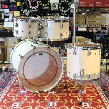 YAMAHA Absolute Hybrid Maple 4pc Drum Kit - Polar White [AMB2016 PWH ＋ AMP4F3 PWH] 画像1
