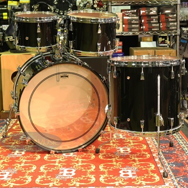 YAMAHA Absolute Hybrid Maple 4pc Drum Kit - Solid Black [AMB2216 SOB ＋ AMP6F3 SOB] 画像2