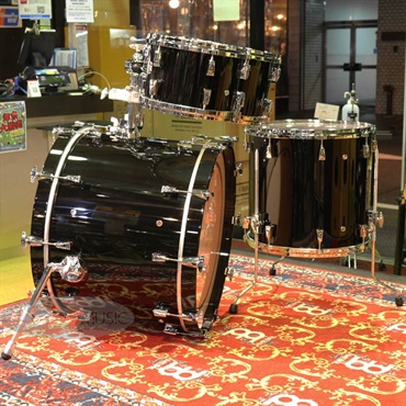 YAMAHA Absolute Hybrid Maple 4pc Drum Kit - Solid Black [AMB2216 SOB ＋ AMP6F3 SOB] 画像4