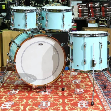 YAMAHA Recording Custom 4pc Drum Kit - Surf Green [RBB2016 SFG ＋ RBP4F3 SFG] 画像2