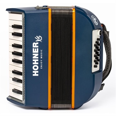Hohner (アコーディオン専門店・出荷前検品発送)XSアコーディオン ピアノキー Dark Blue HOHNER ホーナー アコーディオン 入門向け ピアノ式 小型 超小型 軽量 画像1