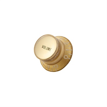 Gibson Top Hat Knobs with Inserts 4 pack (Aged Gold/Gold Metal Insert) [PRMK-030] 画像1