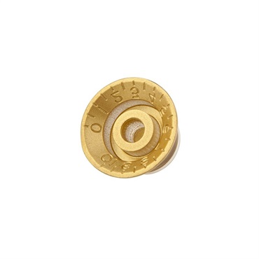 Gibson Top Hat Knobs with Inserts 4 pack (Aged Gold/Gold Metal Insert) [PRMK-030] 画像2