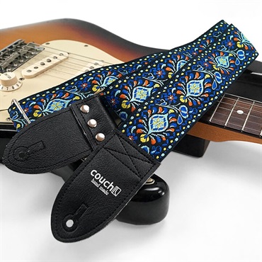 Couch Guitar Strap Electric Blue Hendrix Hippie Weave 画像3