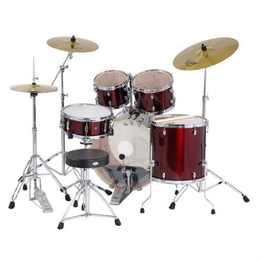 Pearl EXX725S/CN #760 [EXPORT スタンダードサイズドラムセット / Burgundy]【シンバル＆ハードウェア＆スティック付属】 画像1