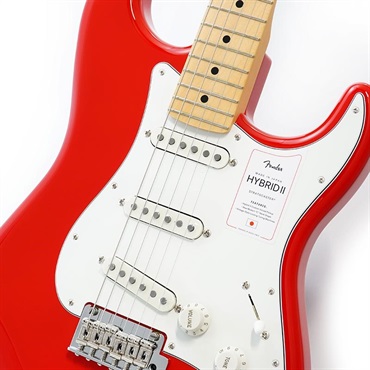 Fender Made in Japan Hybrid II Stratocaster (Modena Red/Maple) 画像3