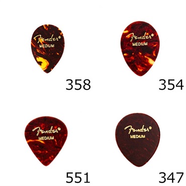 Fender USA 【夏のボーナスセール】 CELLULOID SHAPE MEDLEY ALL SHAPES 8-PACK (#0980200300) 画像1