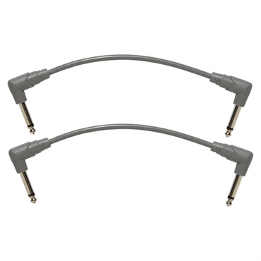 Gibson 【夏のボーナスセール】 Maestro Instrument Patch Cables (6-inch/2Pack) [CABP-GRY] 画像1