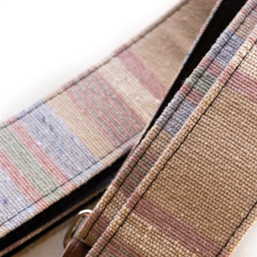 Couch Guitar Strap Sand and Turquoise Baja Mexican Blanket 画像2