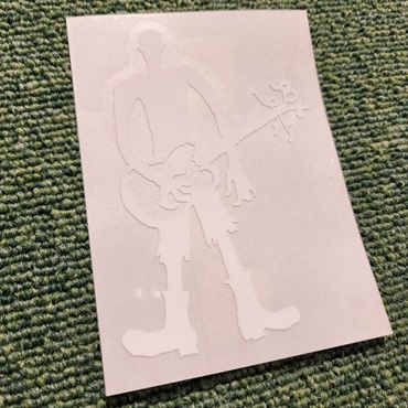Ikebe Original WSRオリジナルステッカー キャラクターロゴ (White) 画像1